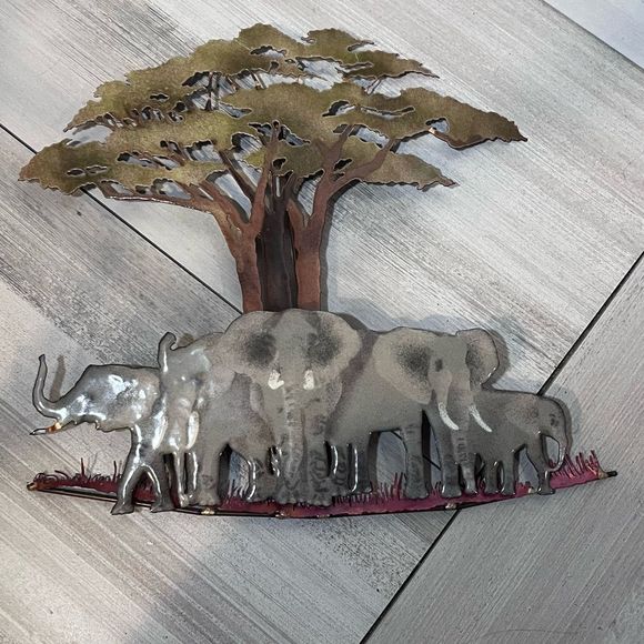 Bovano of Cheshire Connecticut Handcrafted Metal Art Wall Decor Glass Enamel - Picture 3 of 6